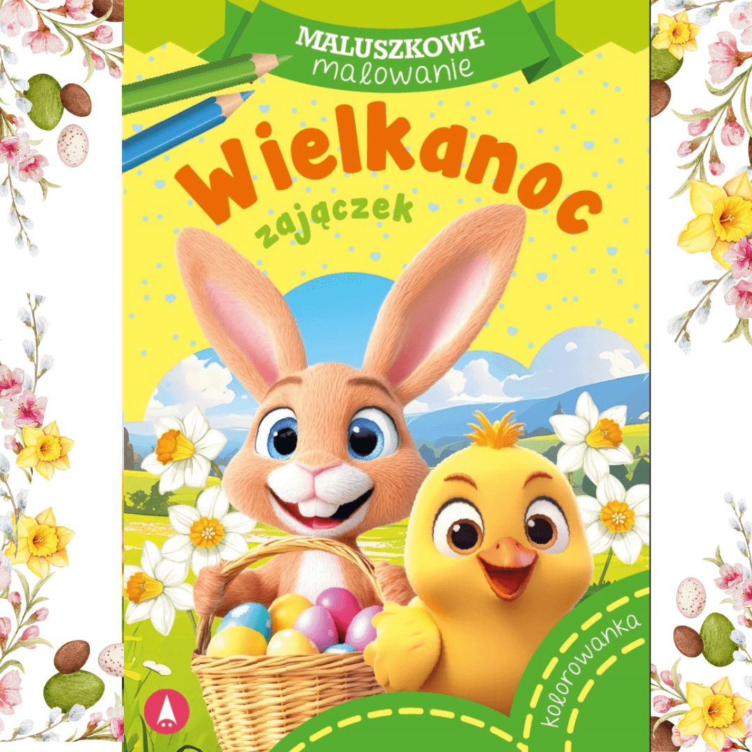 Kolorowanka Wielkanocny Zajączek z motywem Świąt Wielkanocnych