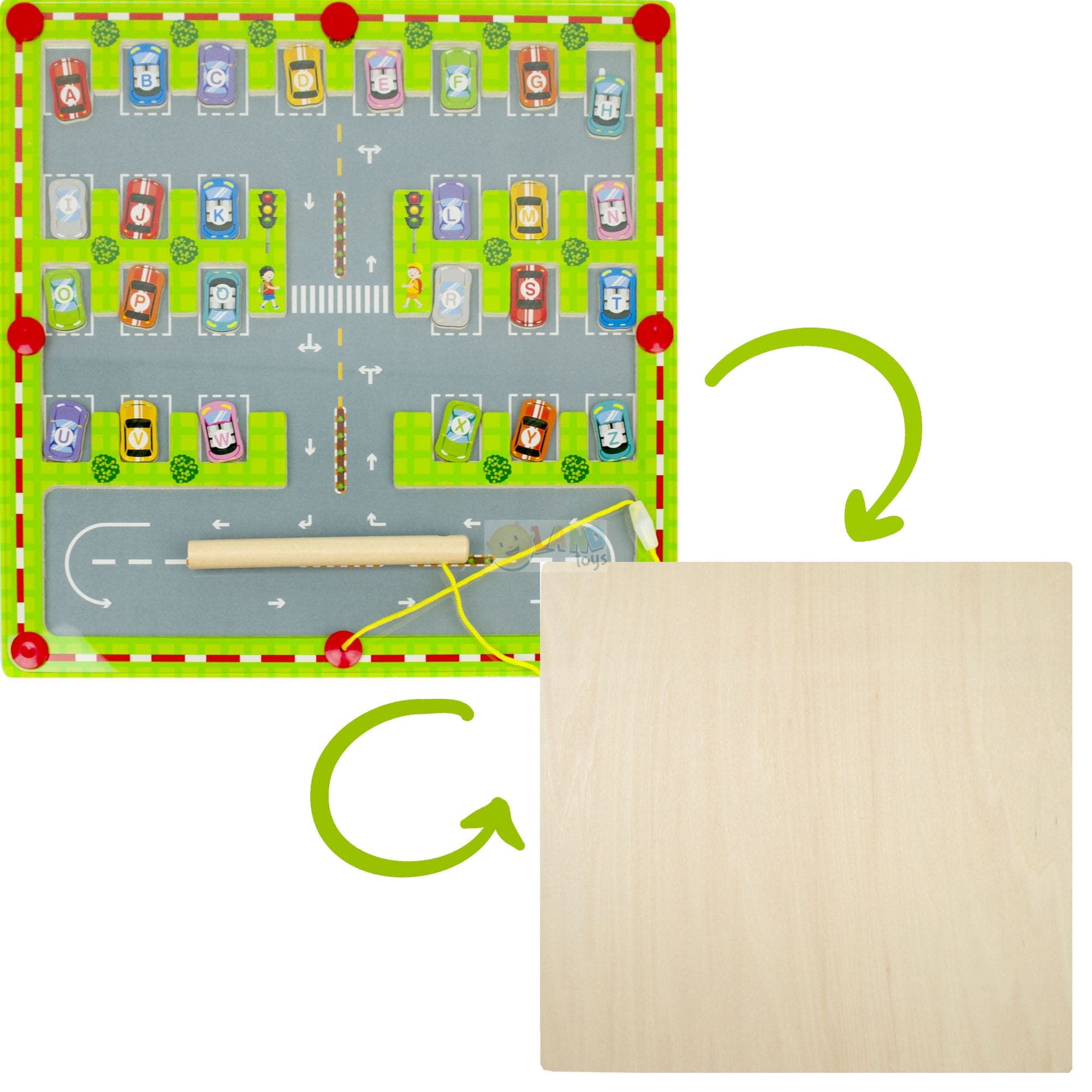 AlfaPark - Magnetyczny Parking do nauki alfabetu